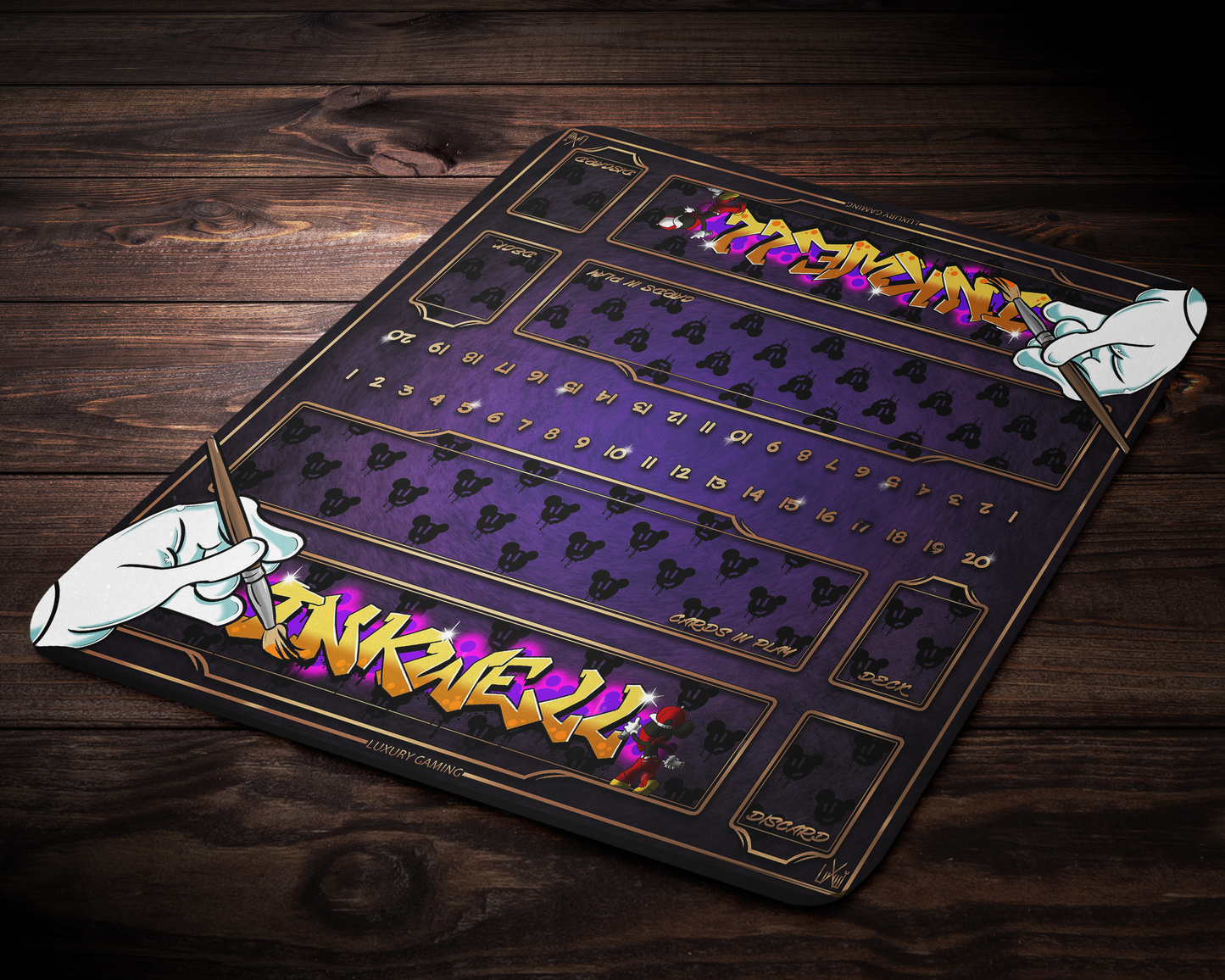Lorcana Inkwell Graffiti Two Player Cloth Play Mat