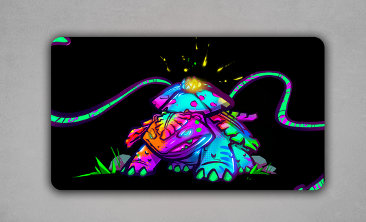  Neon GRASS (Venusaur) Pokémon TCG Playmat – Limited Edition