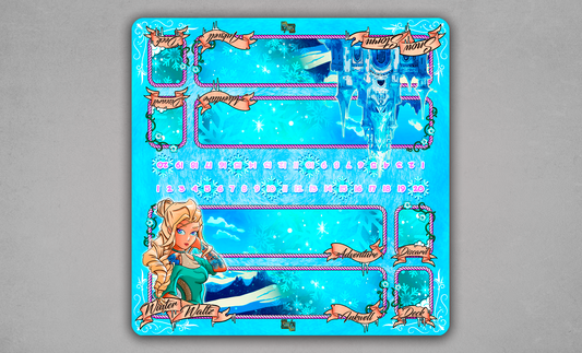 Winter Waltz Lorcana Two-Player Cloth Playmat – Elsa –Inspired Snowy Duel Mat