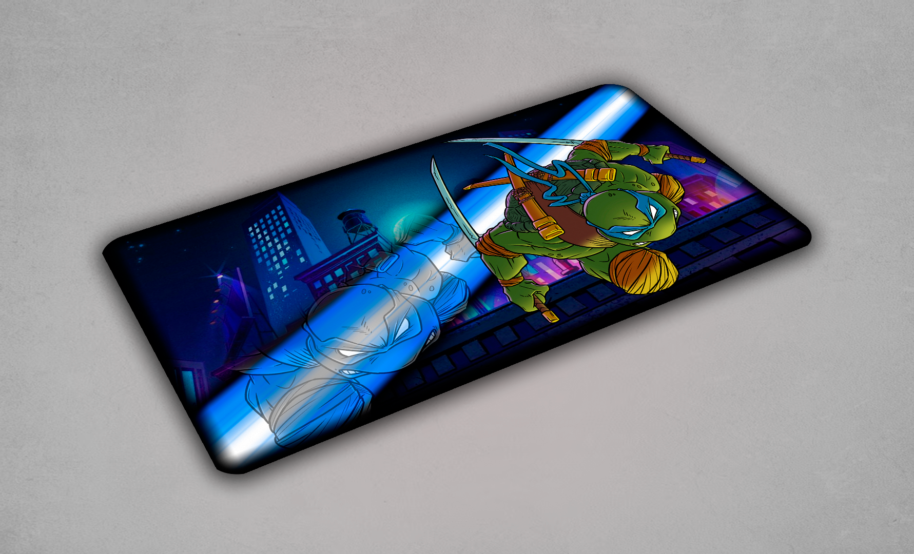 Leonardo One-Player Playmat – The Blade of Discipline – Half-Shell Heroes Collection