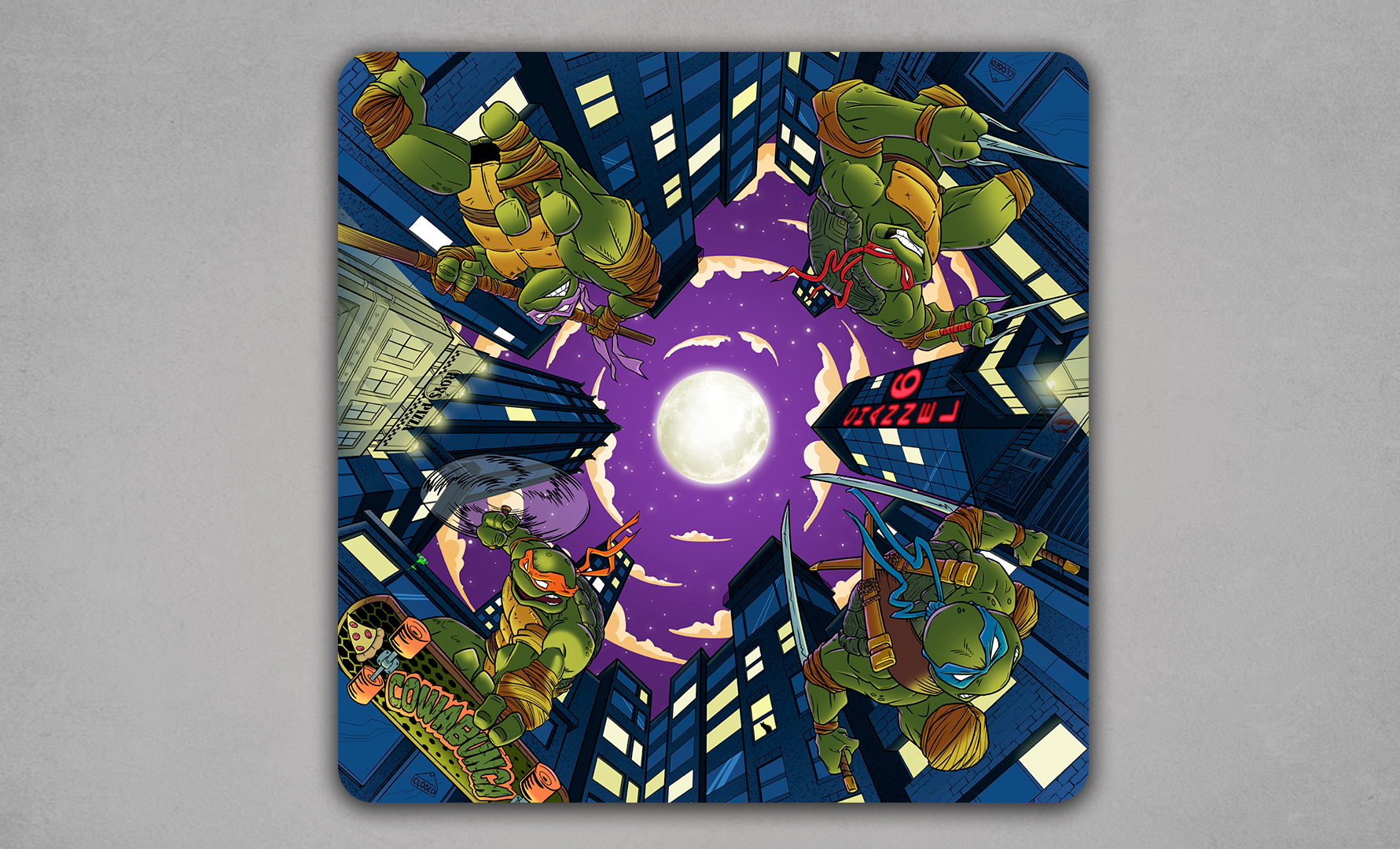 Moonlight Mayhem Two-Player Playmat – Half-Shell Heroes Collection